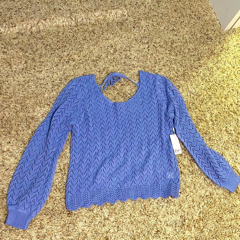 Candies Periwinkle Knit Top